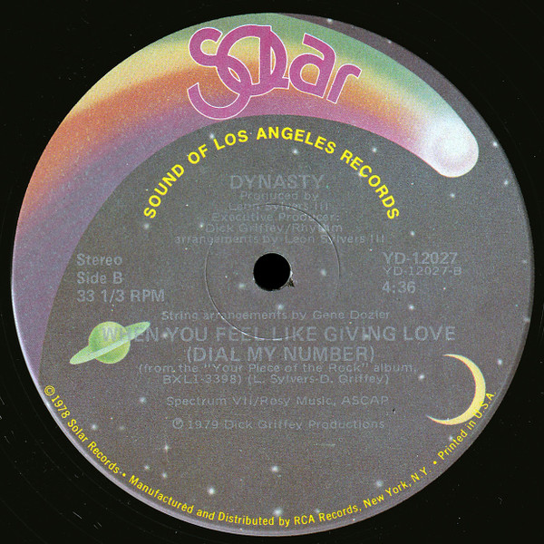 Dynasty - I've Just Begun To Love You | Solar (YD-12027) - 2 Dynasty - I've Just Begun To Love You | Solar (YD-12027) - 2