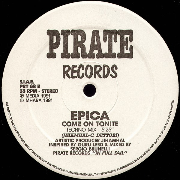 Epica - Come On Tonite | Pirate Records (PRT 68) - 2 Epica - Come On Tonite | Pirate Records (PRT 68) - 2