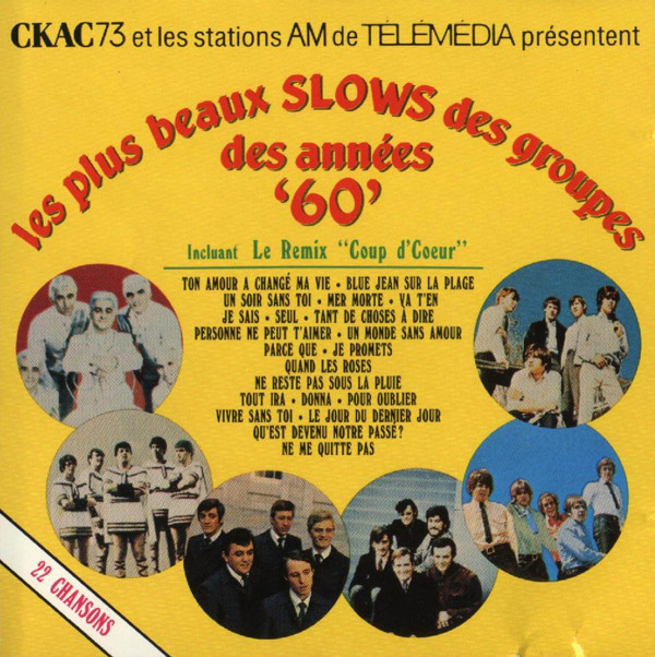 Various - Les Plus Beaux Slows Des Groupes Des Années '60' | Disques Mérite (22-7701) - main