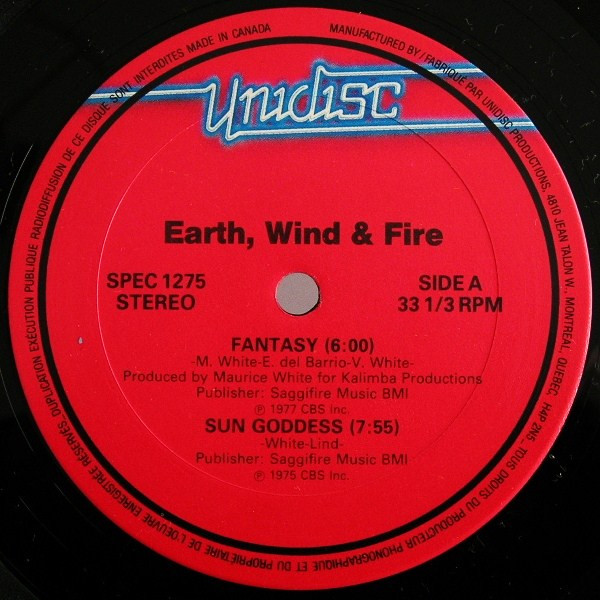 Earth, Wind & Fire - Fantasy / Sun Goddess / Let's Groove / September | Unidisc (SPEC 1275) - main Earth, Wind & Fire - Fantasy / Sun Goddess / Let's Groove / September | Unidisc (SPEC 1275) - main