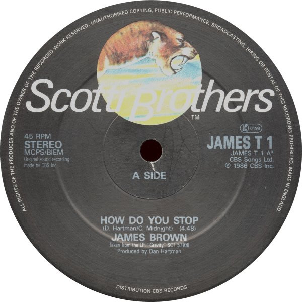 James Brown - How Do You Stop | Scotti Bros. Records (JAMES T 1) - 3