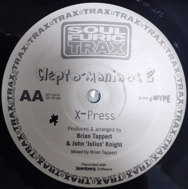 Cleptomaniacs - Numero Uno / X-Press | Soulfuric Trax (SFT-0010) - 2