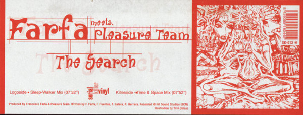 Francesco Farfa Meets The Pleasure Team - The Search | Serial Killer Vinyl (SK-012)