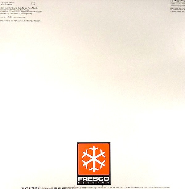 David Amo & Julio Navas Present Paco Maroto - Electronic Electro | Fresco Records (FRE006) - 2