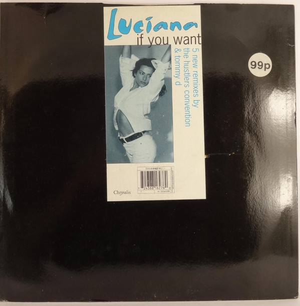 Luciana - If You Want | Chrysalis (12chsx5009) - main