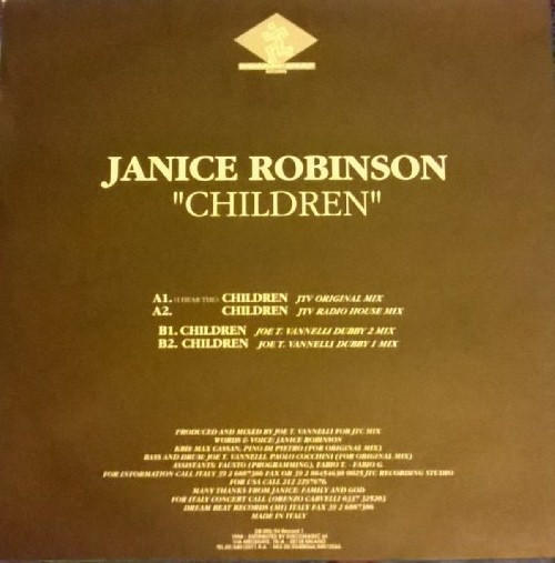 Janice Robinson - Children | Dream Beat (DB 005/94 Record 1) - 2 Janice Robinson - Children | Dream Beat (DB 005/94 Record 1) - 2