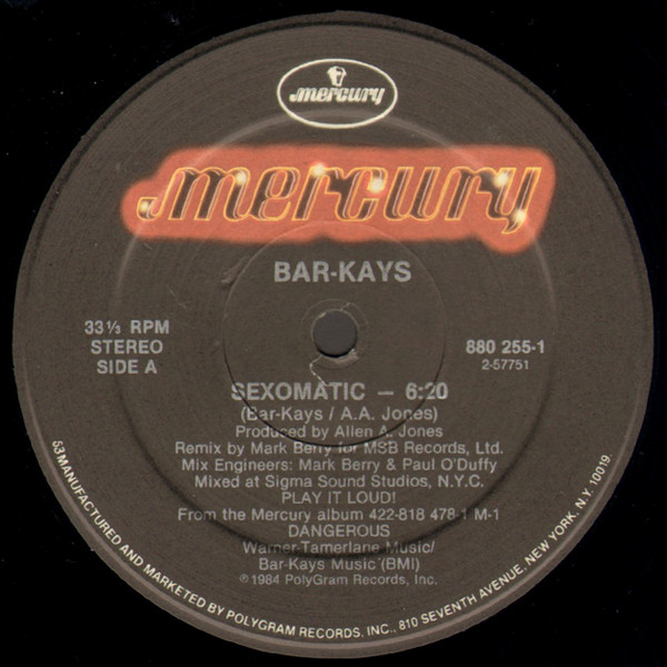Bar-Kays - Sexomatic | Mercury (880 255-1)