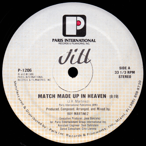 Jill - Match Made Up In Heaven | Paris International Records (P-1206)