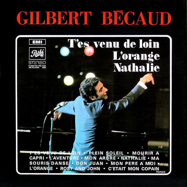 Gilbert Bécaud - T'es Venu De Loin | Pathé (SPAM 67.155)