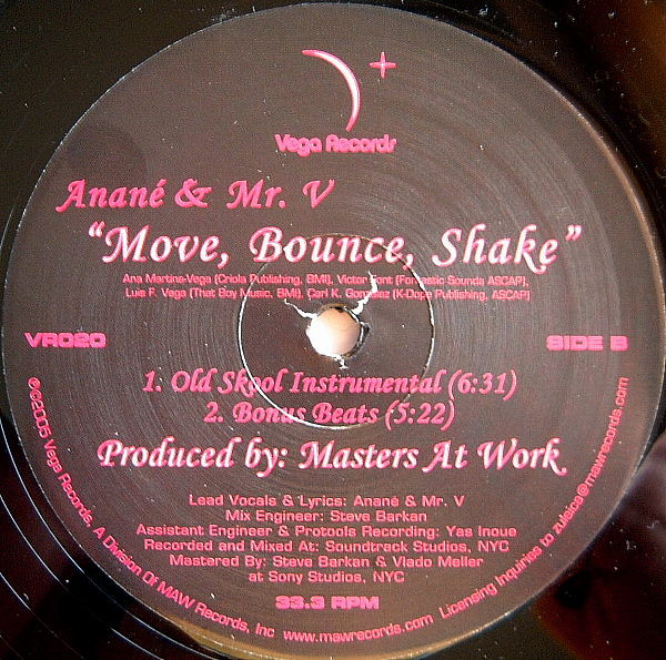 Anané & Mr. V - Move, Bounce, Shake | Vega Records (VR020) - 3 Anané & Mr. V - Move, Bounce, Shake | Vega Records (VR020) - 3