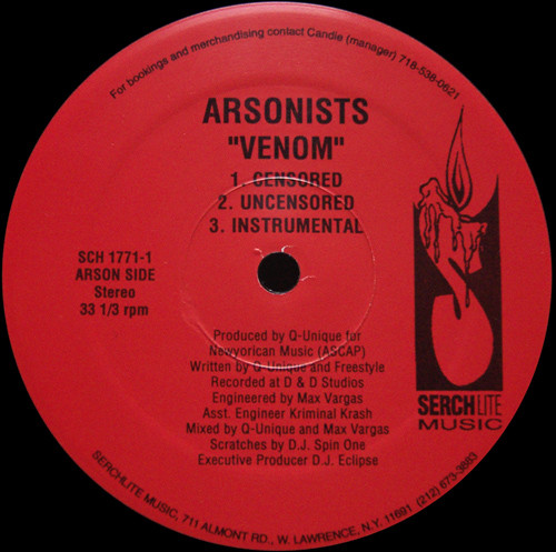 The Arsonists - Venom / Seed | Serchlite Music (SCH-1771-1) - 2 The Arsonists - Venom / Seed | Serchlite Music (SCH-1771-1) - 2