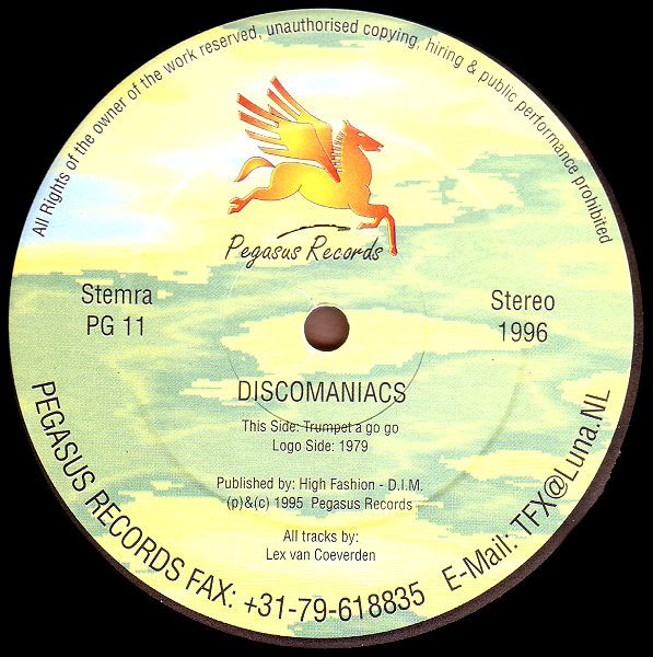 Discomaniacs - 1979 / Trumpet A Go Go | Pegasus Records (PG 11) - main Discomaniacs - 1979 / Trumpet A Go Go | Pegasus Records (PG 11) - main