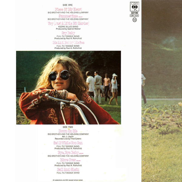 Janis Joplin - Janis Joplin's Greatest Hits | CBS (CBS 32190) - 2