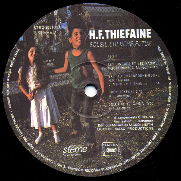 Hubert Félix Thiéfaine - Soleil Cherche Futur | Sterne (STE 2 - 26516) - 4 Hubert Félix Thiéfaine - Soleil Cherche Futur | Sterne (STE 2 - 26516) - 4