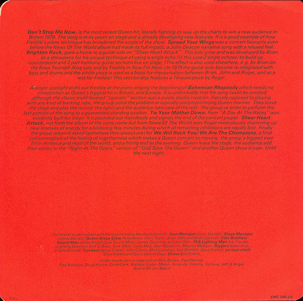Queen - Live Killers | EMI (EMSP 330) - 11 Queen - Live Killers | EMI (EMSP 330) - 11