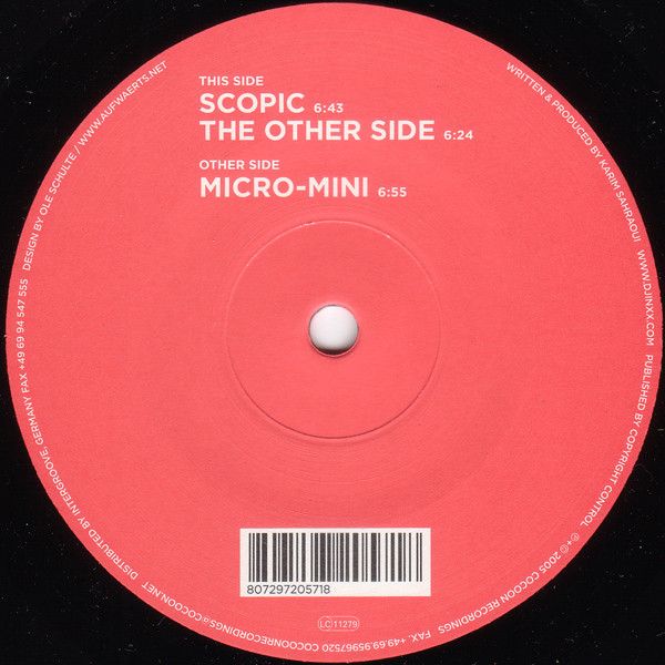 Djinxx - Microscopic EP | Cocoon Recordings (COR12"015) - 2 Djinxx - Microscopic EP | Cocoon Recordings (COR12"015) - 2
