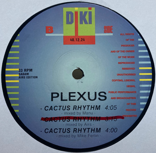 Plexus - Cactus Rhythm | DiKi Records (48.12.24) - 4 Plexus - Cactus Rhythm | DiKi Records (48.12.24) - 4