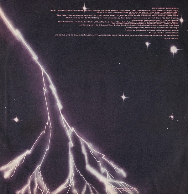 La Bionda - High Energy | Baby Records (BR 56001) - 4 La Bionda - High Energy | Baby Records (BR 56001) - 4