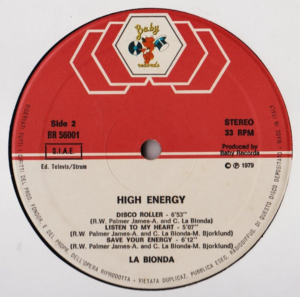 La Bionda - High Energy | Baby Records (BR 56001) - 6 La Bionda - High Energy | Baby Records (BR 56001) - 6
