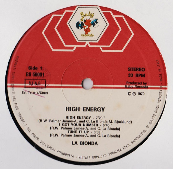 La Bionda - High Energy | Baby Records (BR 56001) - 5 La Bionda - High Energy | Baby Records (BR 56001) - 5