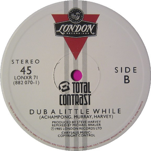 Total Contrast - Takes A Little Time (Michael Brauer Club Mix) | London Records (LONXR 71) - 4 Total Contrast - Takes A Little Time (Michael Brauer Club Mix) | London Records (LONXR 71) - 4