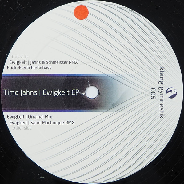 Timo Jahns - Ewigkeit EP | Klang Gymnastik (klang gymnastik 006) - main Timo Jahns - Ewigkeit EP | Klang Gymnastik (klang gymnastik 006) - main