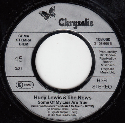 Huey Lewis & The News - Hip To Be Square | Chrysalis (108 660) - 4