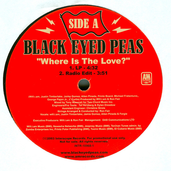 Black Eyed Peas - Where Is The Love? | A&M Records (B000071411) - 2 Black Eyed Peas - Where Is The Love? | A&M Records (B000071411) - 2