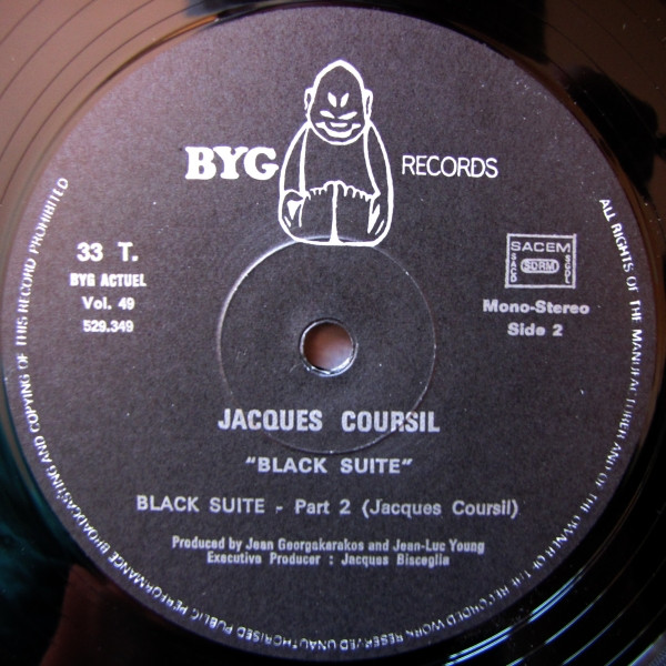 Jacques Coursil - Black Suite | BYG Records (529.349) - 5