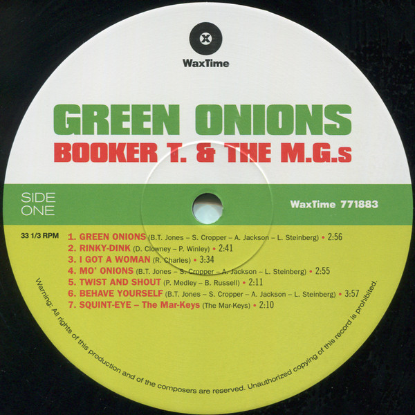 Booker T. & The M.G.s - Green Onions | WaxTime (771883) - 3 Booker T. & The M.G.s - Green Onions | WaxTime (771883) - 3