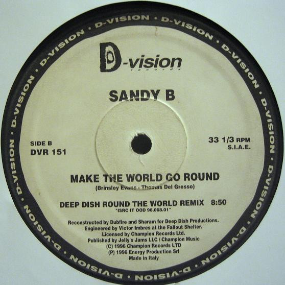 Sandy B - Make The World Go Round | D:vision Records (DVR 151) - 4