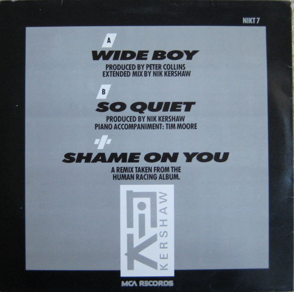 Nik Kershaw - Wide Boy | MCA Records (NIKT 7) - 2 Nik Kershaw - Wide Boy | MCA Records (NIKT 7) - 2