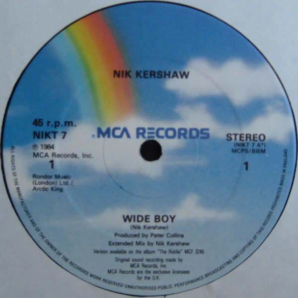 Nik Kershaw - Wide Boy | MCA Records (NIKT 7) - 3 Nik Kershaw - Wide Boy | MCA Records (NIKT 7) - 3