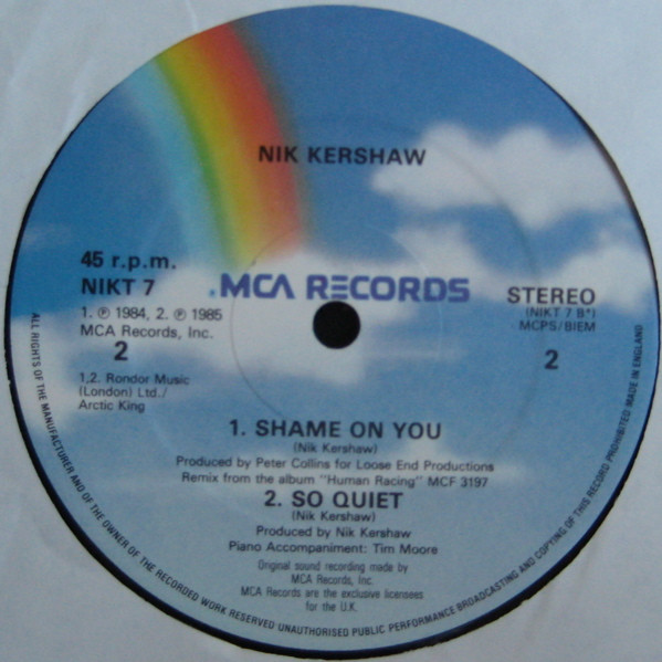 Nik Kershaw - Wide Boy | MCA Records (NIKT 7) - 4 Nik Kershaw - Wide Boy | MCA Records (NIKT 7) - 4