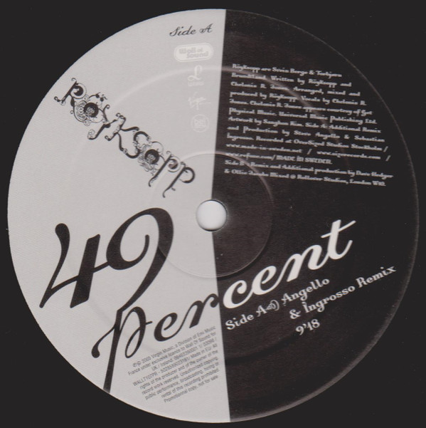 Röyksopp - 49 Percent | Wall Of Sound (WALLT107PR) - 3 Röyksopp - 49 Percent | Wall Of Sound (WALLT107PR) - 3