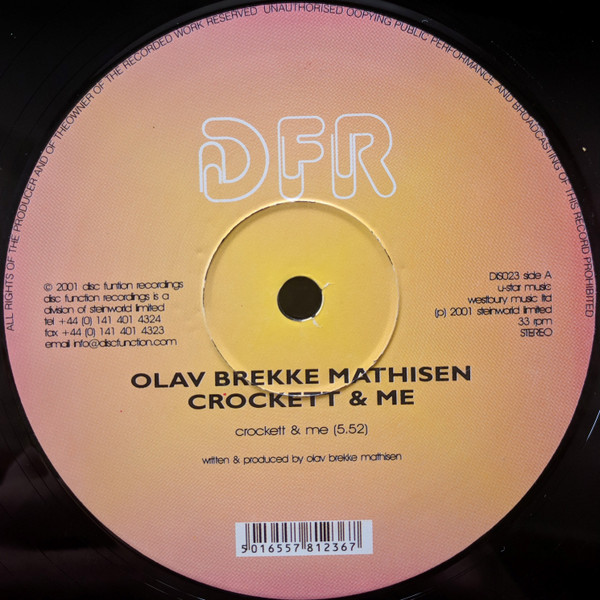 Olav Brekke Mathisen - Crockett & Me | Discfunction (DIS023) - 2