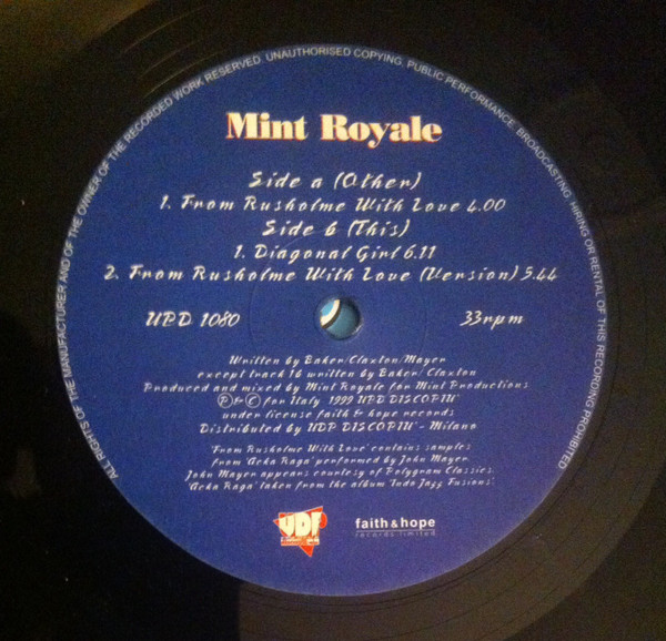 Mint Royale - From Rusholme With Love | UDP (UDP 1080) - 4