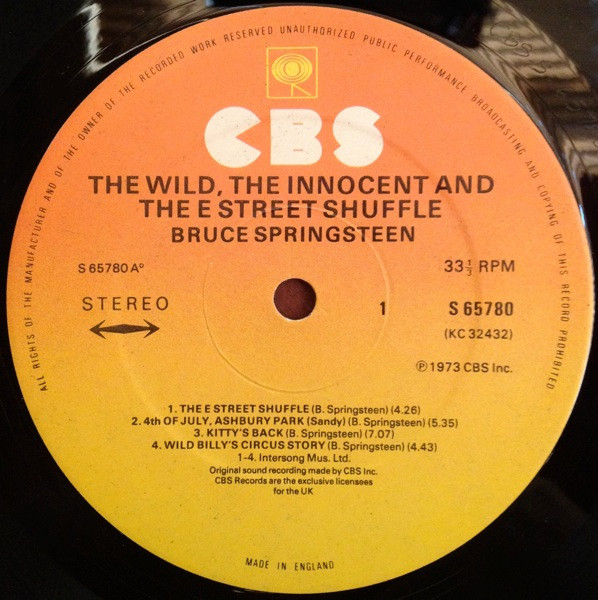 The Wild, The Innocent &  The E Street Shuffle