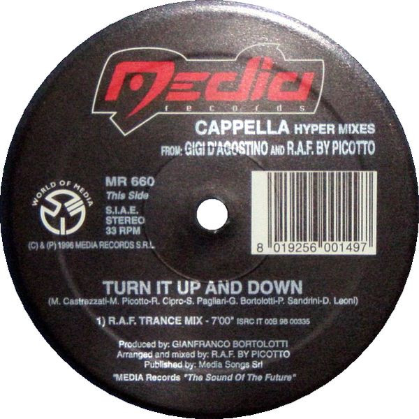 Cappella - Hyper Mixes -  From: Gigi D'Agostino And R.A.F. By Picotto | Media Records (MR 660) - 2