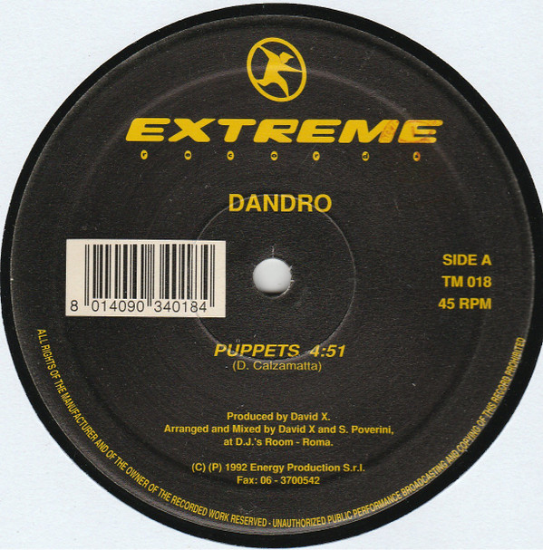 Dandro - Lynx / Puppets | Extreme Records (TM 018)