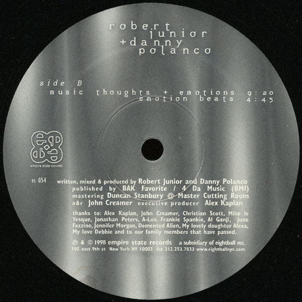 Robert Junior & Danny Polanco - See The Light | Empire State Records (ES 054) - main