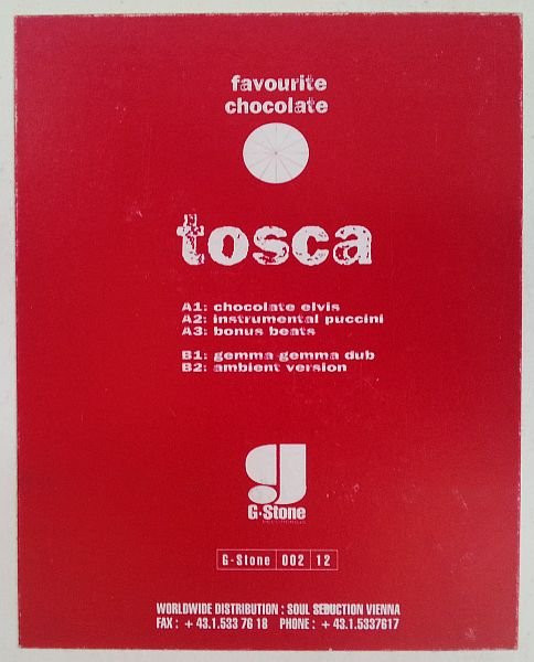 Tosca - Favourite Chocolate | G-Stone Recordings (G-Stone 002 12) - 3