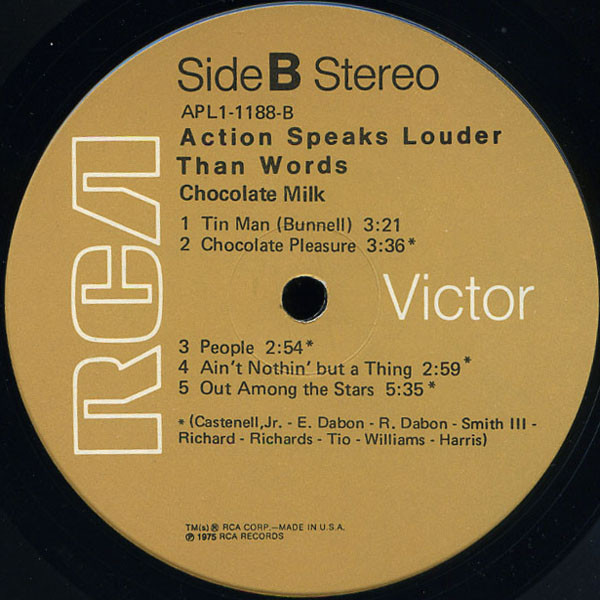 Chocolate Milk - Action Speaks Louder Than Words | RCA Victor (APL1-1188) - 4 Chocolate Milk - Action Speaks Louder Than Words | RCA Victor (APL1-1188) - 4