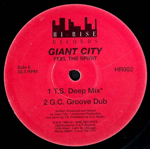 Giant City - Feel The Spirit | Hi-Rise Records (HR002) - main Giant City - Feel The Spirit | Hi-Rise Records (HR002) - main
