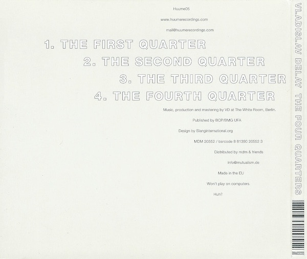 Vladislav Delay - The Four Quarters | Huume (Huume05) - 2