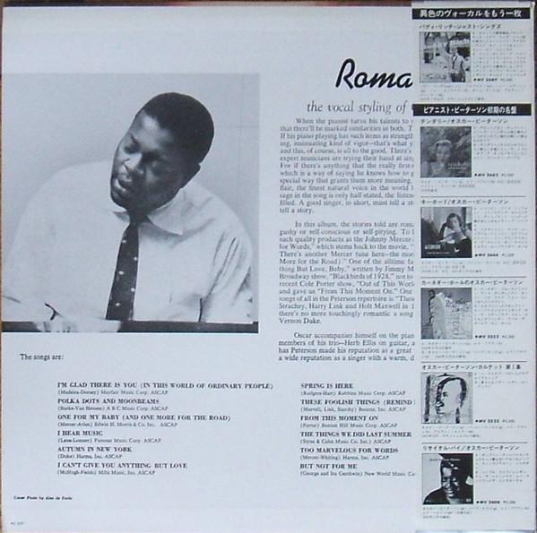 Romance - The Vocal Styling Of Oscar Peterson