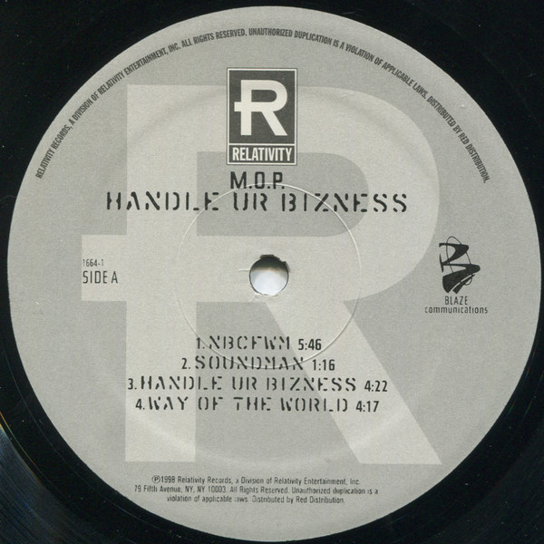 M.O.P. - Handle Ur Bizness | Relativity (1664-1) - 3 M.O.P. - Handle Ur Bizness | Relativity (1664-1) - 3
