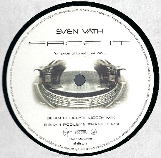 Sven Väth - Face It | Virgin (VGP 000195) - 3 Sven Väth - Face It | Virgin (VGP 000195) - 3