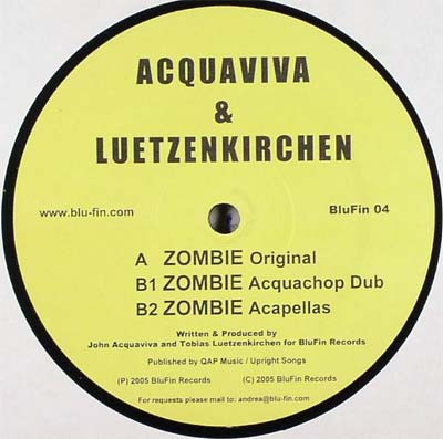 John Acquaviva & Tobias Lützenkirchen - Zombie | Blu Fin (BluFin 04)