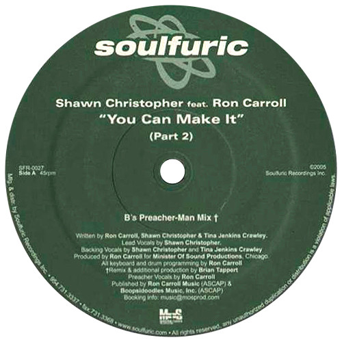 Shawn Christopher - You Can Make It (Part 2) | Soulfuric Recordings (SFR 0027)